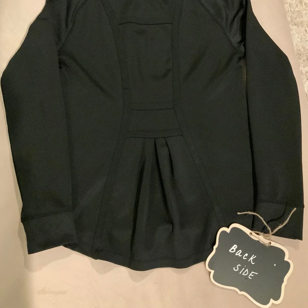 Danskin Black S Full Zip workout jacket Active Sporty Pickleball Gym Yoga